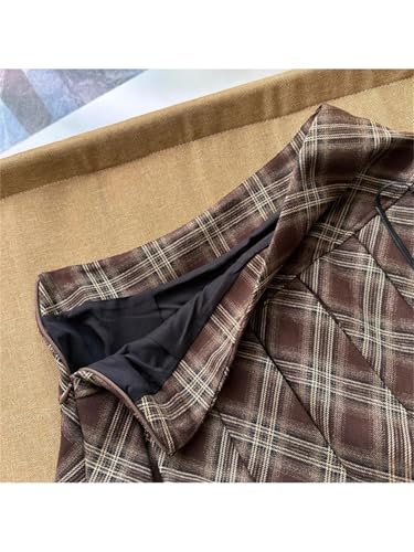 Women Preppy Vintage Mini A-Line Pleated Micro Plaid Aesthetic Y2k Streetwear Skirt2