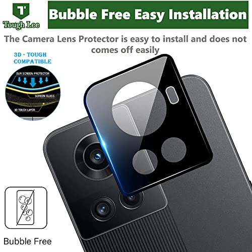 Tough Lee Back Camera Lens Protector Tempered Glass for Oneplus 10R 5G (Black) Pack of 1 5 51h8R1tgZyL