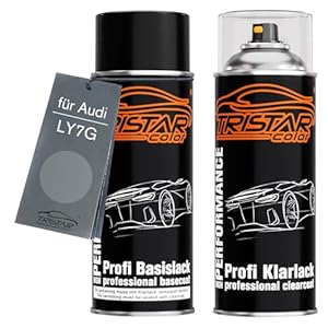 TRISTARcolor Audi LY7G Quarzgrau Lack Spraydosen Set