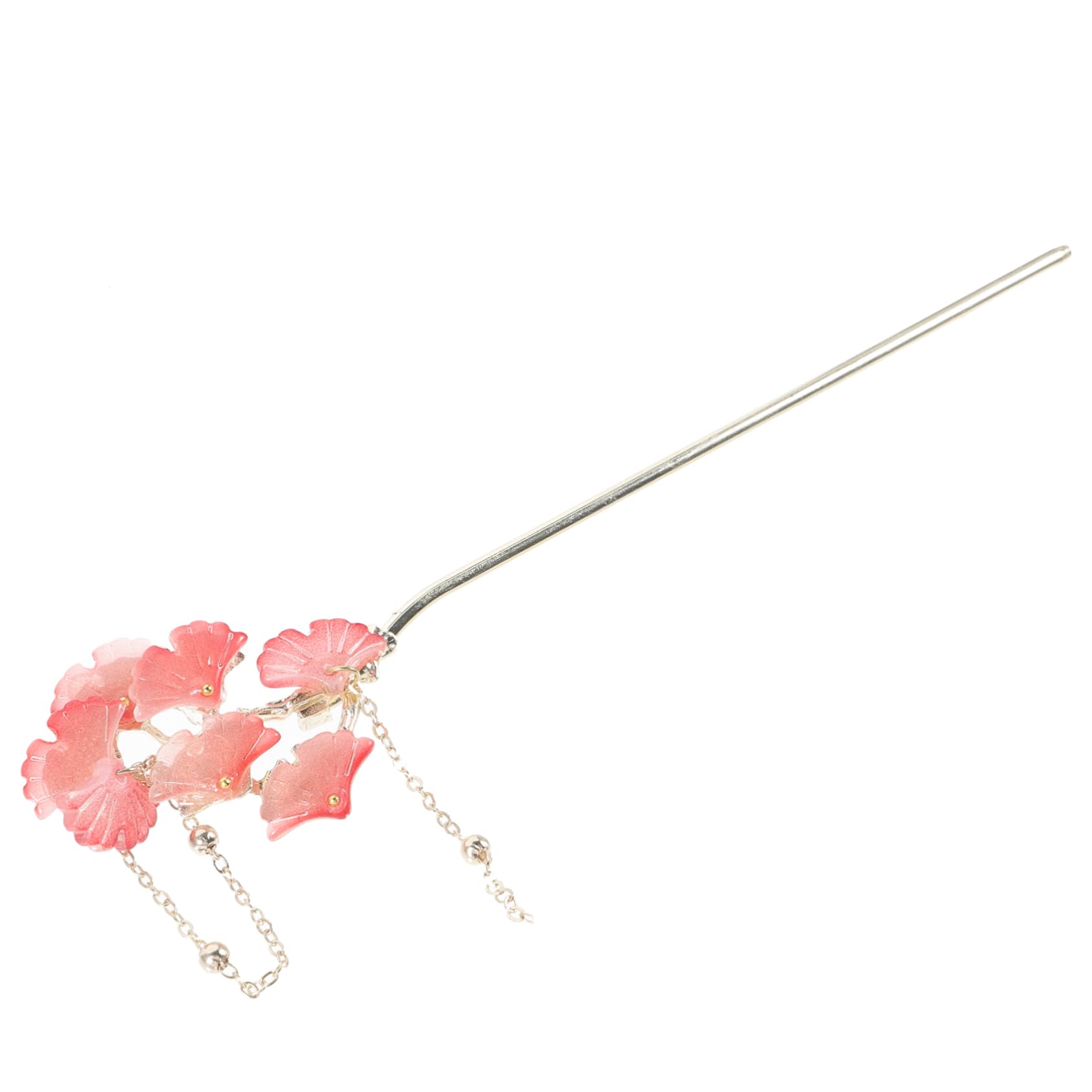 Gogogmee Ginkgo Leaf Hair Bun Stick with Tassel Vintage Hair Styling Tool for Women for Daily Wear Weddings and Special Occasions