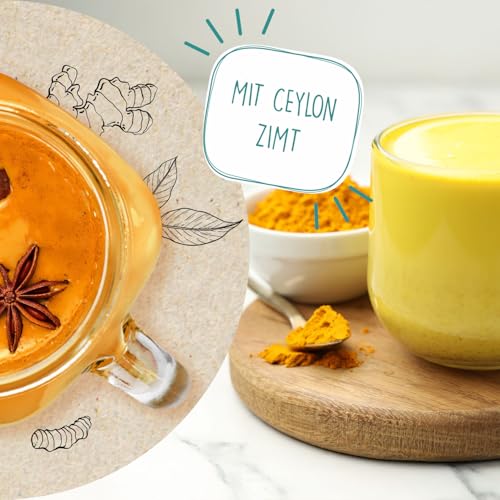 borchers Kurkuma Latte - Goldene Milch-Mischung | 80g | Bio- Qualität | von Natur aus vegan | DE-ÖKO-006