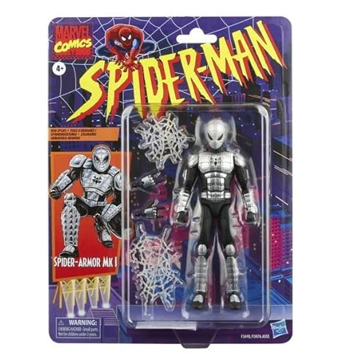 Marvel Legends Retro Vintage Collection 6" Figure Spider-Man & X-Men (Spider Armor Mk1) #TOP7