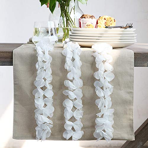Chemin de table longue nappe de coton pour décoration de meuble et réception