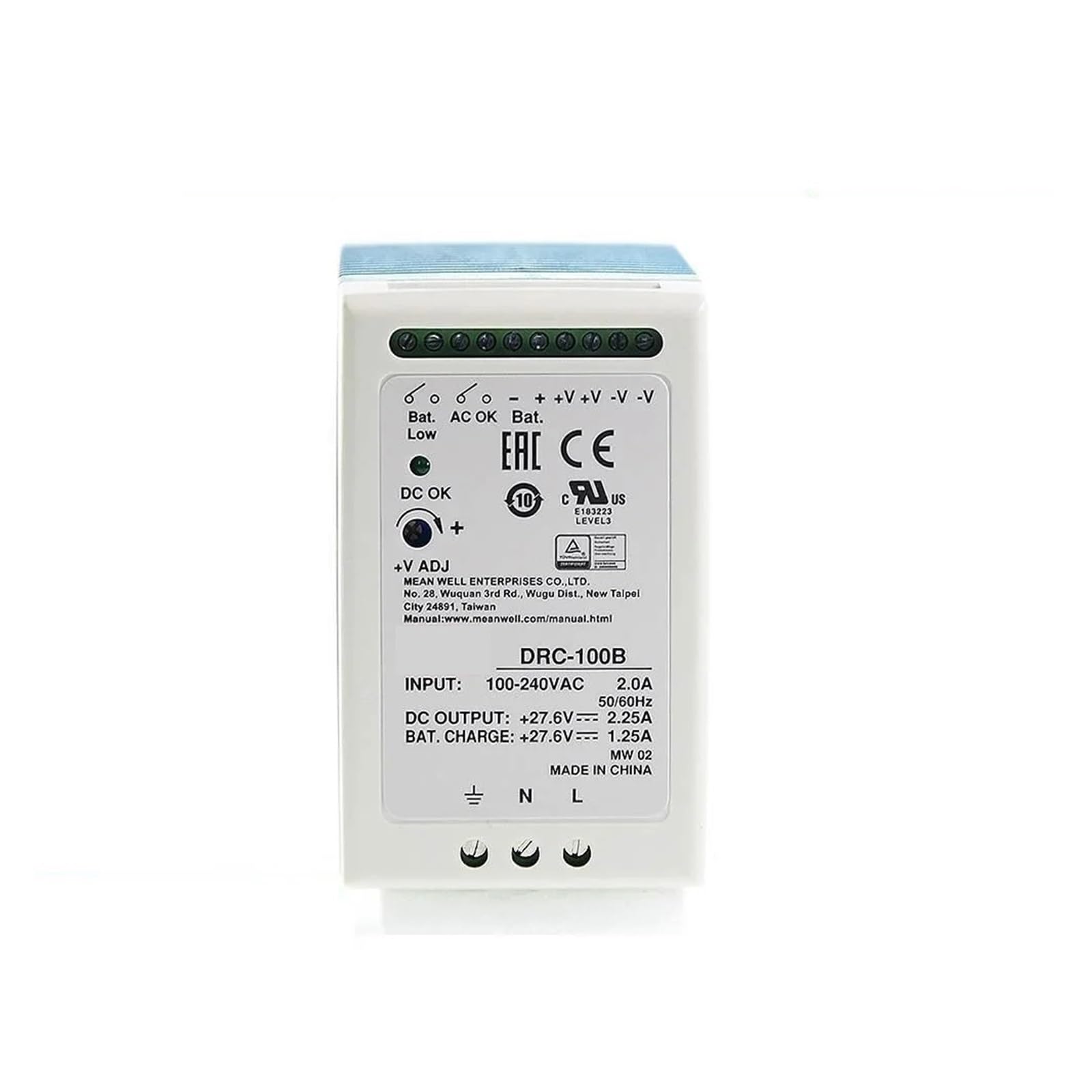 LEOTNNDQ DRC-100B 96.6W Single Output DRC-100 27.6V/2.25A 27.6V/1.25A