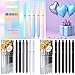 Vanhench 7Pcs 0.5mm Black Ink Gel Pens Fine Point Smooth Writing Quick Dry Pen for Journaling Note Office Desk Nurses Teacher School Supplies Essentials, Cute Easter Basket Stuffers Gift for Women Men