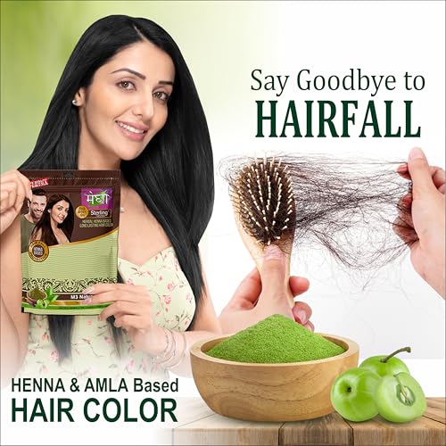 Image of Megha Mehandi Hair Colour for Women & Men, Henna Based Mehndi, Organic Hair Dye Without Chemicals and Ammonia, Brown, 10 g (Pack of 20)