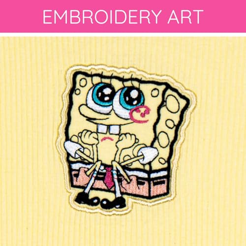 Image of SPONGEBOB SQUAREPANTS Girls Ribbed T-Shirt and French Terry Shorts Outfit Set Toddler to Big Kid Sizes (2T - 18-20)