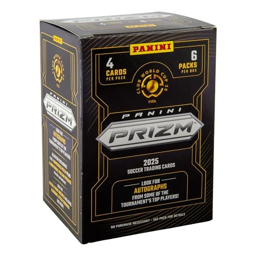 2025 Panini Prizm Club World Cup Soccer Blaster Box – FIFA Trading Cards – Includes Blaster-Exclusive Prizms, Rookies & Inserts – Official Panini Retail Set