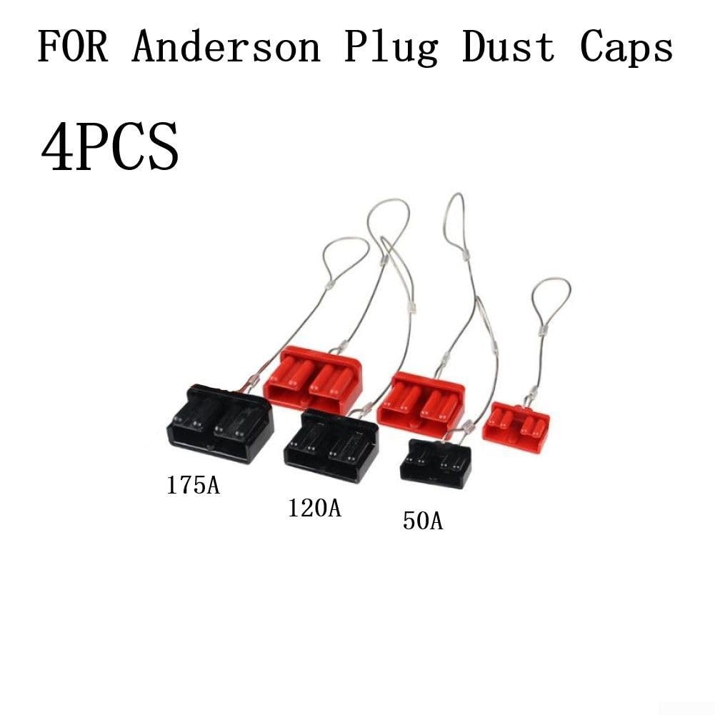 Essential Staubschutz-Set für Anderson 50 AMP/120 A/175 A Stecker, insgesamt 10,2 cm (120 A-rot)