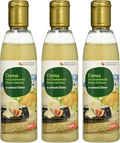 tegut... Balsamico Crema con Condimento Bianco Italiano, 3er Pack (3 x 250 ml) Cover
