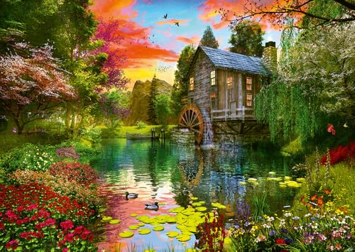 Schmidt, The Watermill (1000 Piece Puzzle), Puzzle, Ages 12+, 1 Player