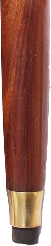 Miniatura 5 de Bastón de madera de palisandro con mango de latón dorado, regalo para hombres y mujeres, 37 pulgadas UHM
