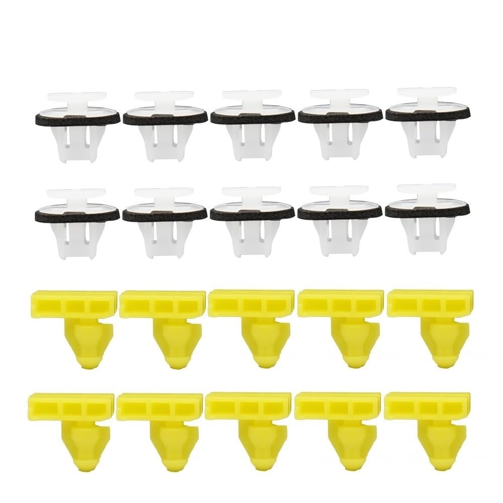 20x klipsy wykończeniowe nadkola kompatybilne for Nissan Juke X-Trail T31 Murano Wing klips do formowania zderzak samochodowy nity akcesoria samochodowe