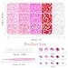 12000 Pcs Resin Jelly Rhinestones for Crafting, Multi Sizes Flatback Pink Color Gems, Bedazzling Crystal with Pickup Tool for DIY Crafts Clothing Shoes Fabric Nail Art