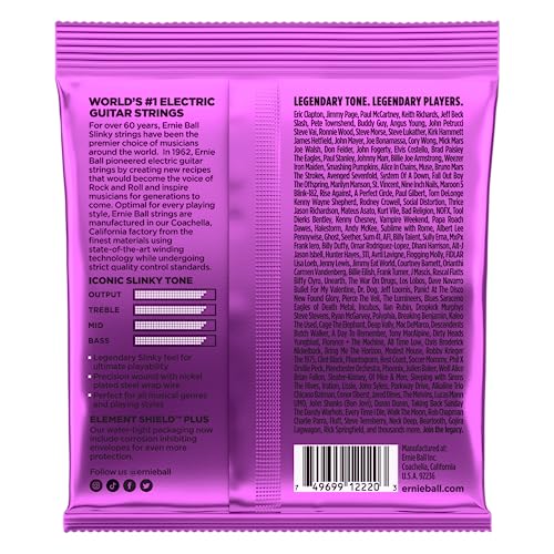 Image of Ernie Ball Power Slinky Nickel Wound Electric Guitar Strings, 11-48 Gauge (P02220)
