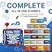 Clean Nutra Lutein and Zeaxanthin Eye Vitamins Gummies + Bilberry for Eyes Vision Support Ginkgo Biloba Marigold, Vitamin B12 Flaxseed Black Pepper CoQ10 Vitamin A l 60 Count B OcuFlow