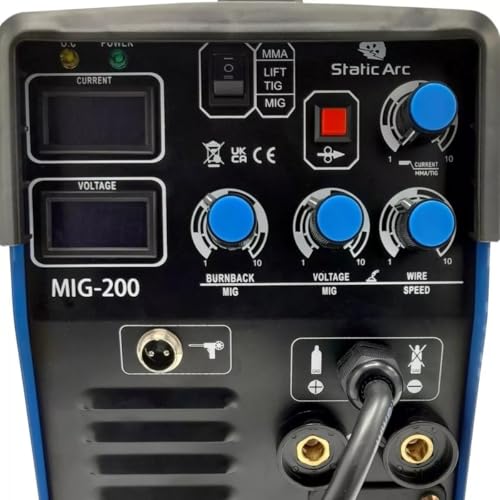 MIG 200 INVERTER WELDER 4in1 MMA ARC TIG LIFT GAS GASLESS SPOOL GUN PORT 200A 5 MIG 200 INVERTER WELDER 4in1 MMA ARC TIG LIFT GAS GASLESS SPOOL GUN PORT 200A - Image 5