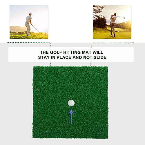 CLISPEED Tapete de PrÃ¡tica de Golfe Residencial PortÃ¡til de Golfe Realista Batendo Na Grama de Tre