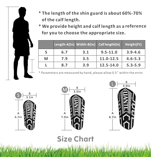 Uantc Soccer Shin Guards - Shin Guards Soccer Youths 2 Pairs thumb #1