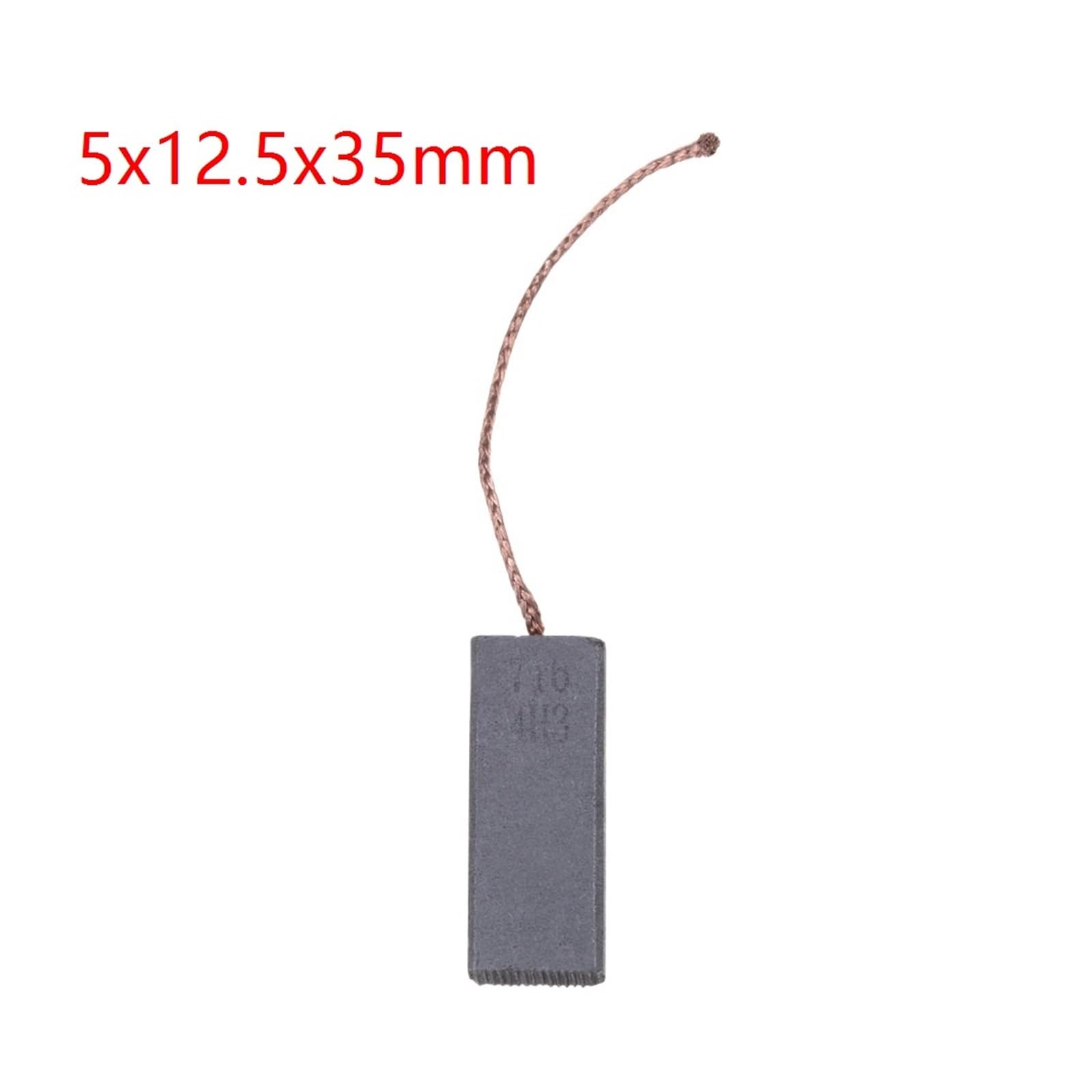10 Escobillas De Carbón For Motor De 5 X 12,5 X 35 Mm, Fáciles De Instalar | 10 escobillas de carbón for motor de 5 x 12,5 x 35 mm, compatibles con piezas reemplazables for lavadora SIEMENS