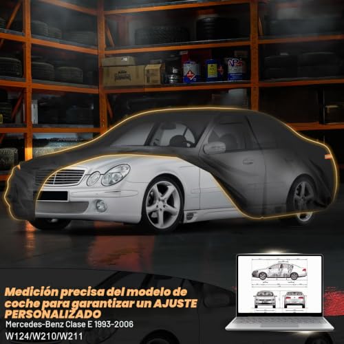 Cubierta Mercedes Clase E para aparcamiento exterior todo clima 7