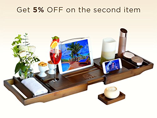 Bamboo Bathtub Tray - Image 6