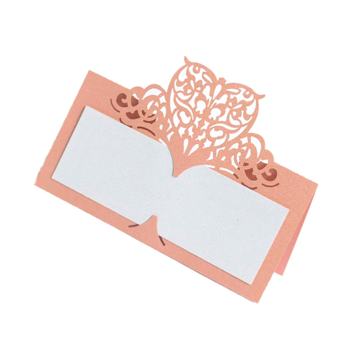 ABOOFAN 3 Sets Elegante Tischkarten Aus Papier Im Vintage-stil Errötende Farbe Tischkarten Für Hochzeiten Taufen Veranstaltungen 50 Stück * 3