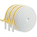 Zeayebsr Nastro sigillante autoadesivo in gomma 6 mm x 3 mm, 18 m per porte, finestre, bagno, doccia, rumore e collisione - bianco (6 m x 3 rotoli)