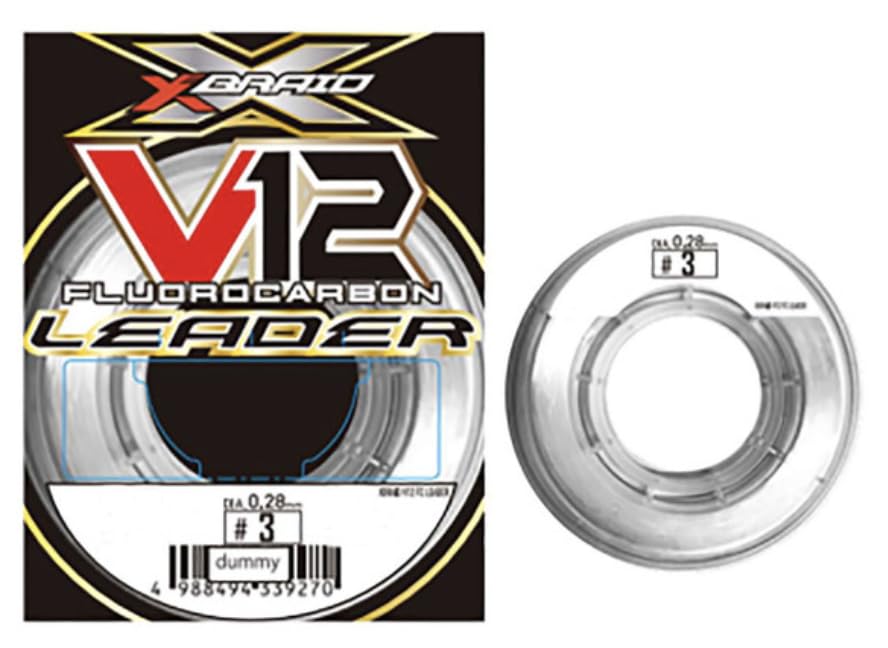 XBRAID V12 Fluorocarbon Leader 33Y 4LB miniatura 1