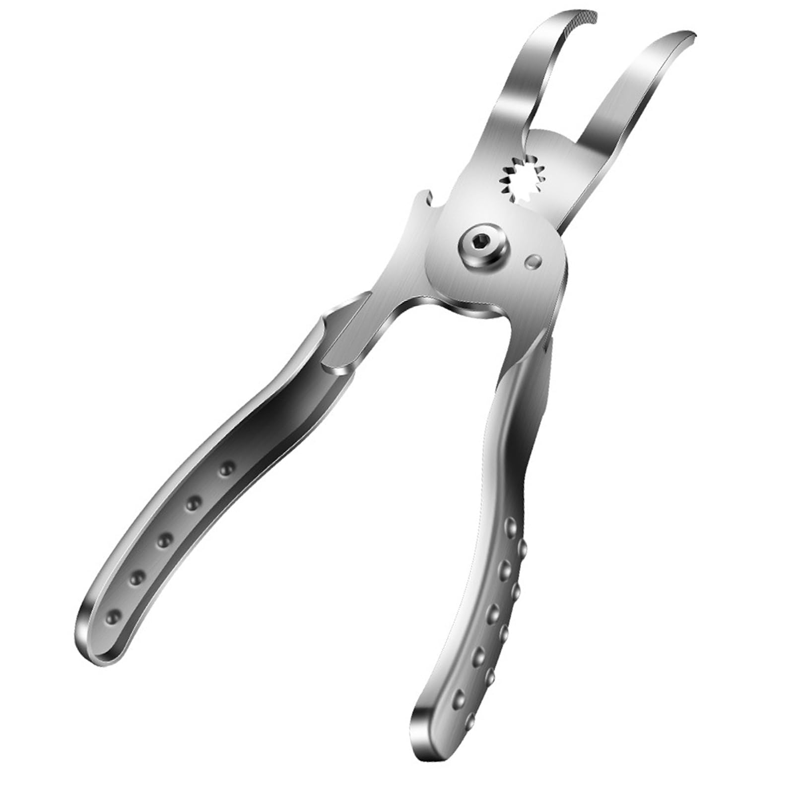 304 Stainless Steel Deboning Pliers for Chicken Feet, Kitchen Preparation Tool with Curved Grip Arms, Serrated Notch, and 2 in 1 Snail Tail Use Chicken Feet Deboning Pliers Stainless Steel Kitchen
