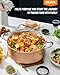 BEZIA Large 12 Quart Nonstick Cooking Pot with Lid, Induction Stock Pot, Soup Pot for All Stovetops, Non-toxic and Oven Safe, PFOA PFAS Free, Golden