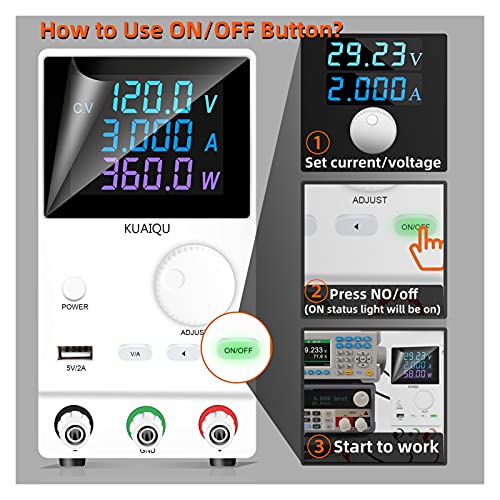 Banc d'alimentation réglable 60V 5A pour réparation électronique et DIY