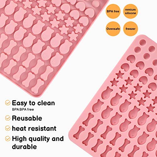 Silikon Hundekekse Backmatte Backform, 130 Gitter Silikonmatte Backform für Hundekekse - Baking Mat Dog Biscuits Baking Mould (5 Formen in 1)