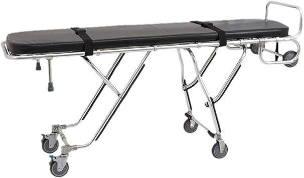 Ambulance Stretcher, Multi-Height Aluminum Alloy EMS Emergency Stretcher/Hospital Stretcher Bed, 485 Lbs Weight Capacity