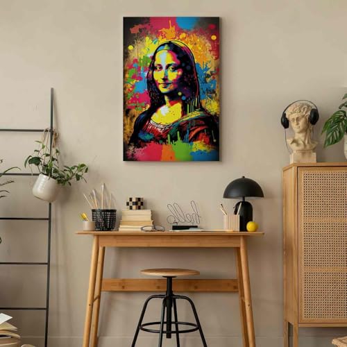 artgeist Acoustic Canvas Wall Art Abstraction 60x90 cm (24\"x36\") one piece – Picture With Acoustic Foam Sound Absorption Print Image Artwork Room Acoustics Soundproofing - Woman AI h-B-10050-b-a - Thumbnail 6