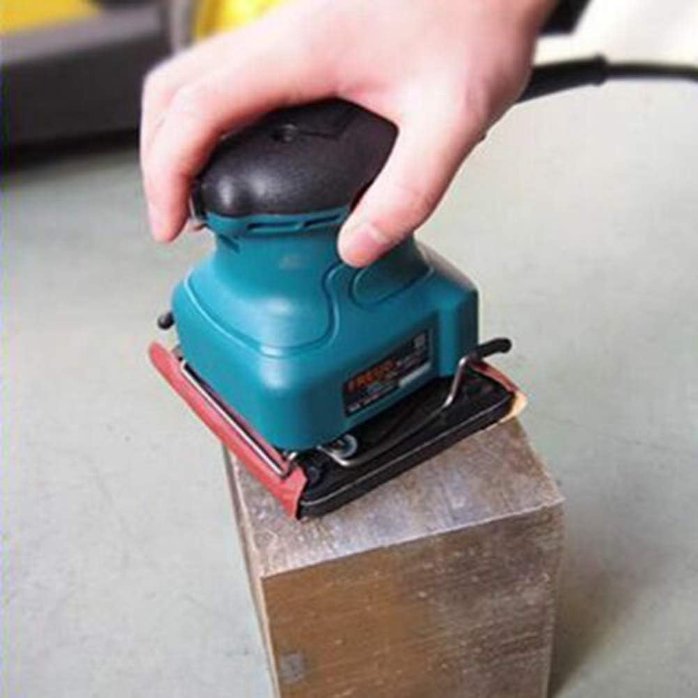 Random Orbit Sander/Polisher Kit 220V 200W 4 Inch Electric Palm Sander Sheet Finishing Mouse Detail Wood Sanding Metal Polishing Machine 13500 RPM with 11Pcs Sandpapers