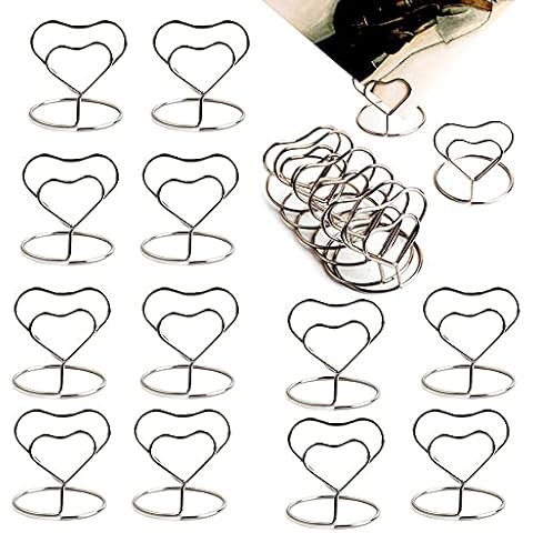 Clips de Nota en Forma de Corazón para Decoración de Oficina/Boda/Fiesta/Hogar Cover