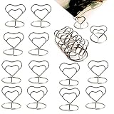 Forme Unique: Le cadre photo de bureau adopte un design argenté brillant en forme de cœur avec un bel aspect, ce qui convient très bien à la décoration de bureau.La base est solide et peut être placée sur de petites cartes.