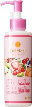 DT Clear Exclusive DET Clear Bright & Peel, Peeling Jelly, Mixed Berry Scent, 6.1 fl oz 180 ml, Made in Japan Keratin/Pore Care