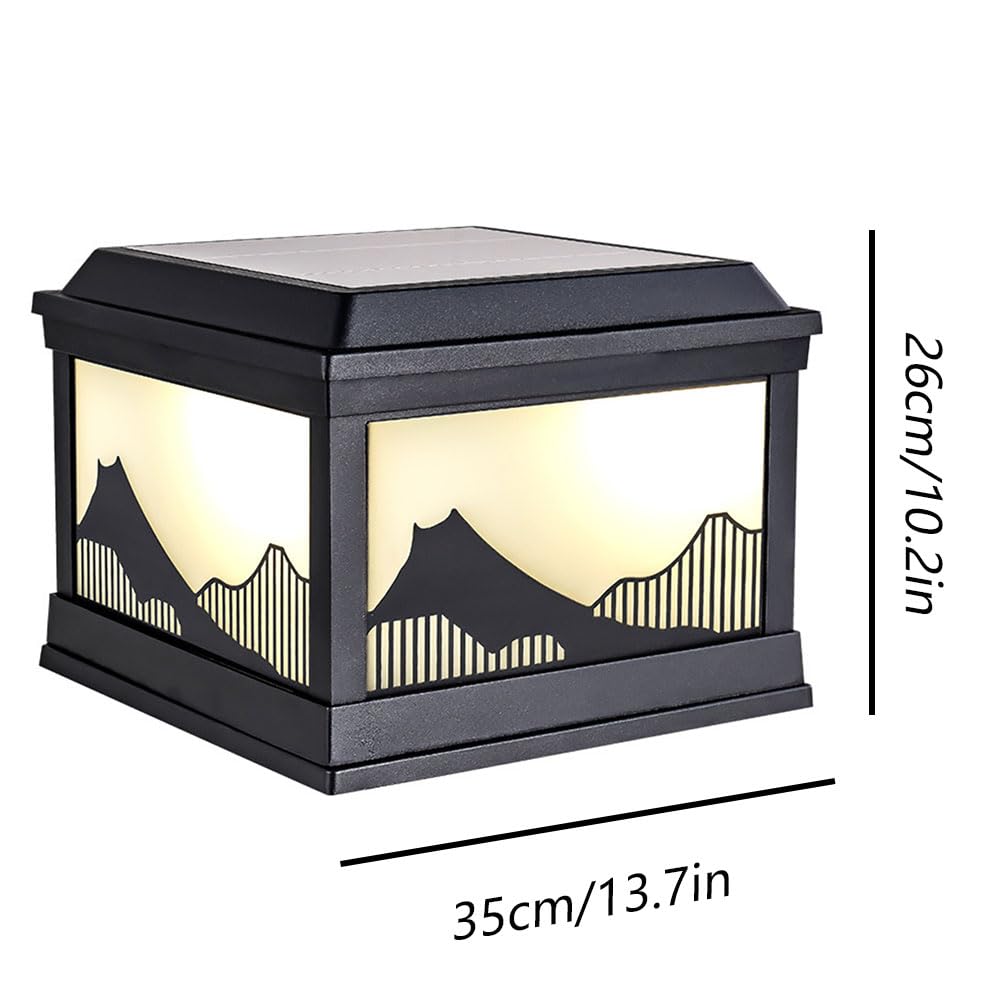 Lampada Solare Impermeabile Per Pilastri, Lampada A LED Impermeabile