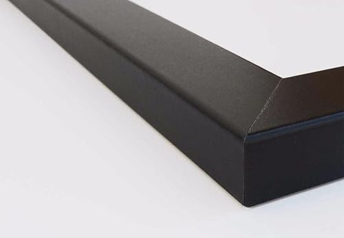 Miniatura 7 de Pictureframefactoryoutlet set de 4 portarretratos de 8" por 10" de acabado suave, 1.25" de ancho, negro