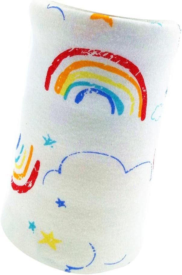 USB Baby's Feeding Bottle Warmer Bag Heating Pouch Infant Milk Heater Sleeve Rainbow and Cloud