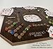 Jackaroo Board Game - 2-4 Player Marbles Strategy Game - Marble Chase Game - Carbles Board Game with Cards - Jokers and Marbles board game - Wahoo Wooden Board Foldable and Open in The Middle (Walnut)