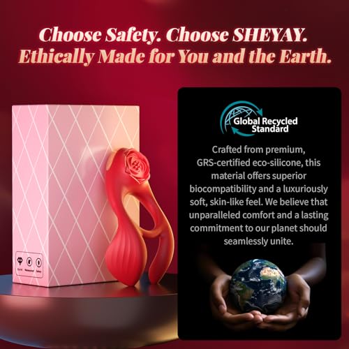 Image of Vibrating Cock Ring Couples Game Sex Toys for Men Women, Male Penis Ring Silicone Sleeve Adult Toys Rose Tool with 3 Motor & 7 Vibrations for Clitoral Testicle Dual Stimulation Sensory Pleasure Toy