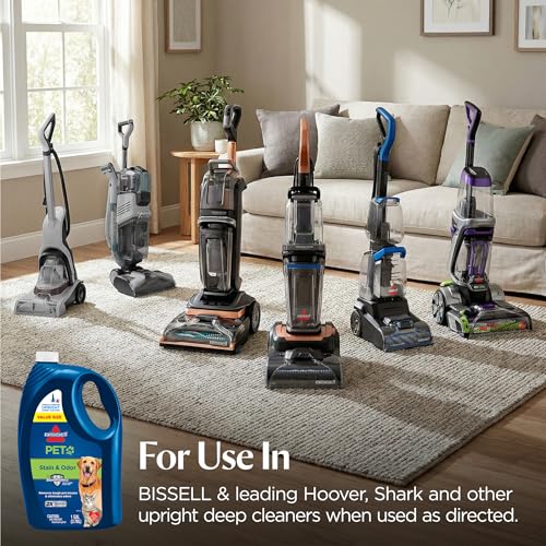 Image of Bissell Pet & Stain Odor Full Size Deep Cleaner Machine Solution, 1 Gallon, 99K5Y