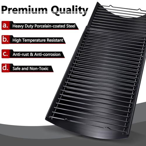 Image of Criditpid 23.62 inch- 42 inch Adjustable Ash Pan for Char Griller 5050 5650 2121 5072 3001 2828 2123 2823 2929, Grill Charcoal Tray Ashpan Replacement Parts for Royal Gourmet, Oklahoma Joe's Charcoal Grills