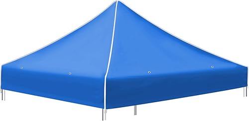 BenefitUSA Ez Pop Up - Toldo instantáneo de 10 x 10 pies, cubierta de toldo EZ para patio, pabellón, poliéster (azul)