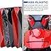 Midimttop Mototcycle Passenger Pillion Rear Seat Cover Solo Fairing Cowl compatible for HO&N&DA CB650R CBR650R CB 650R CBR 650 R Accessories 2024 2025(Red)