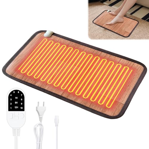 Heizmatte Füße, TGKYK 30 * 50 cm Beheizbare Fußmatte mit 10...