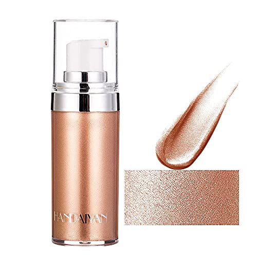 Liquid Highlight Illuminator, Body Highlighter Makeup Smooth Glow Liquid Foundation for Face & Body Contour Makeup